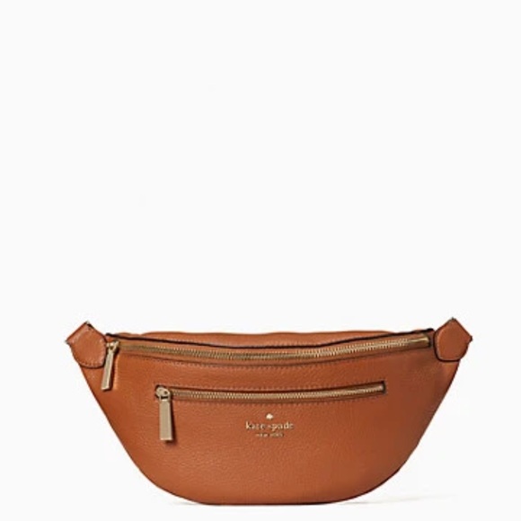 Kate spade Leila belt bag gingerbread waist Fanny leather new - Picture 2 of 4